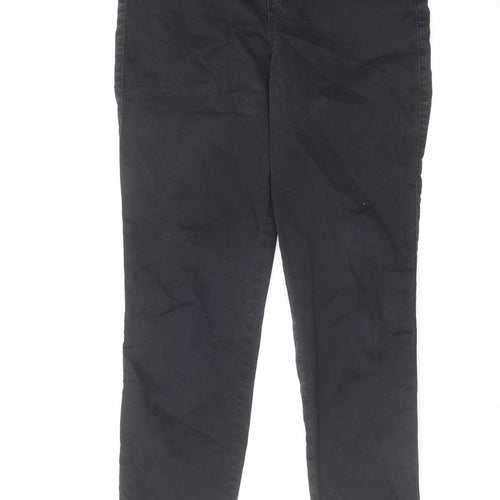 Mossimo Womens Black Cotton Skinny Jeans Size 10 L29 in Regular Zip