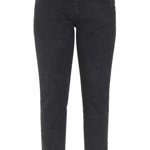 Mossimo Womens Black Cotton Skinny Jeans Size 10 L29 in Regular Zip