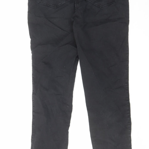 Mossimo Womens Black Cotton Skinny Jeans Size 10 L29 in Regular Zip
