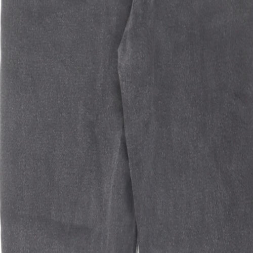Only Womens Grey Cotton Tapered Jeans Size 30 in L32 in Regular Zip - Raw Hem