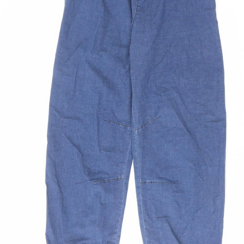 Denim & Co. Womens Blue Cotton Tapered Jeans Size XS L27 in Regular Drawstring