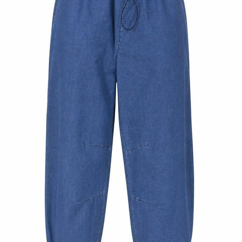 Denim & Co. Womens Blue Cotton Tapered Jeans Size XS L27 in Regular Drawstring