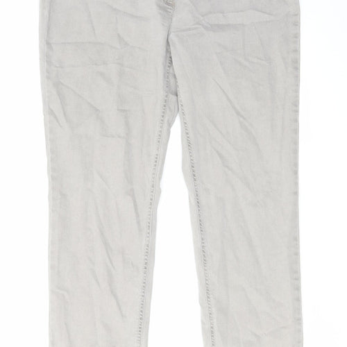Toni Womens Grey Cotton Skinny Jeans Size 18 L29 in Regular Zip