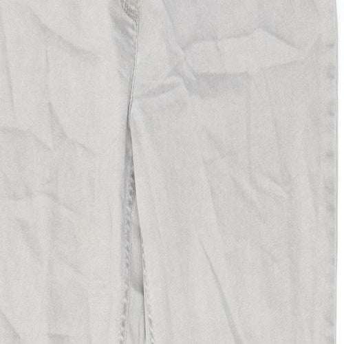 Toni Womens Grey Cotton Skinny Jeans Size 18 L29 in Regular Zip