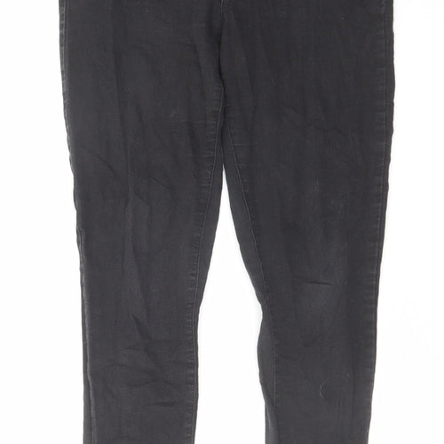 Denim & Co. Womens Black Cotton Skinny Jeans Size 12 L29 in Regular Zip