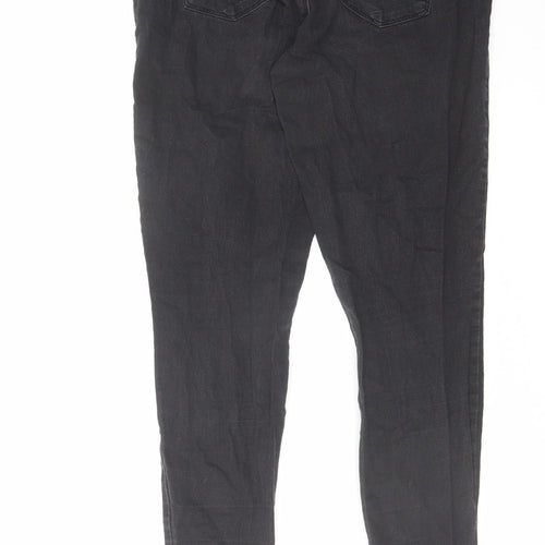 Denim & Co. Womens Black Cotton Skinny Jeans Size 12 L29 in Regular Zip