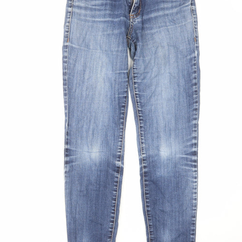 See Thru Soul Womens Blue Cotton Skinny Jeans Size 26 in L29 in Regular Zip