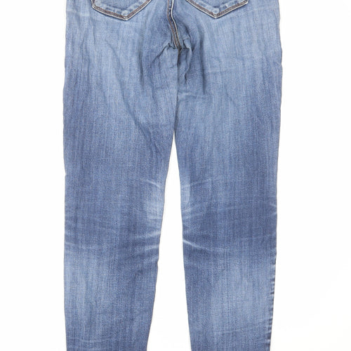 See Thru Soul Womens Blue Cotton Skinny Jeans Size 26 in L29 in Regular Zip
