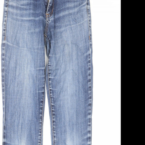 See Thru Soul Womens Blue Cotton Skinny Jeans Size 26 in L29 in Regular Zip