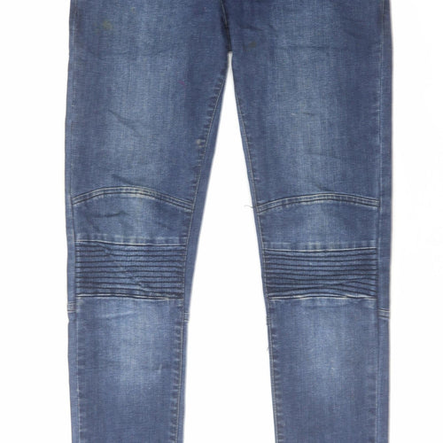 Seven Series Mens Blue Cotton Straight Jeans Size 32 in L30 in Regular Button