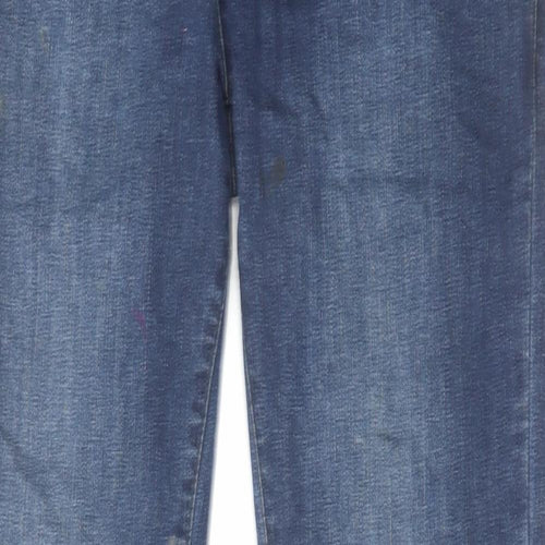 Seven Series Mens Blue Cotton Straight Jeans Size 32 in L30 in Regular Button