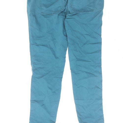 Red Herring Womens Blue Cotton Tapered Jeans Size 12 L26 in Regular Zip