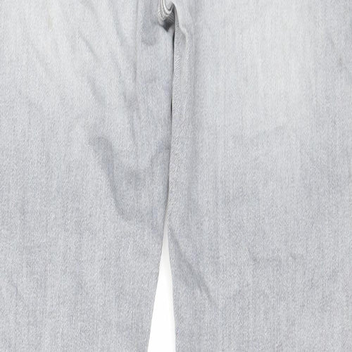 7 For All Mankind Mens Grey Cotton Straight Jeans Size 31 in L29 in Regular Zip