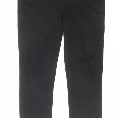 NEXT Womens Black Cotton Skinny Jeans Size 30 in L28 in Regular Zip
