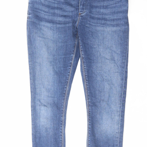 ASOS Womens Blue Cotton Skinny Jeans Size 8 L28 in Regular Button