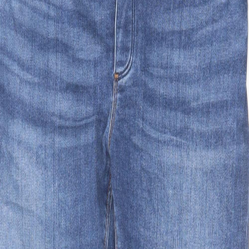 ASOS Womens Blue Cotton Skinny Jeans Size 8 L28 in Regular Button
