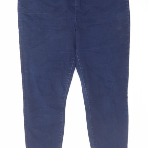 Papaya Womens Blue Cotton Jegging Jeans Size 14 L28 in Regular