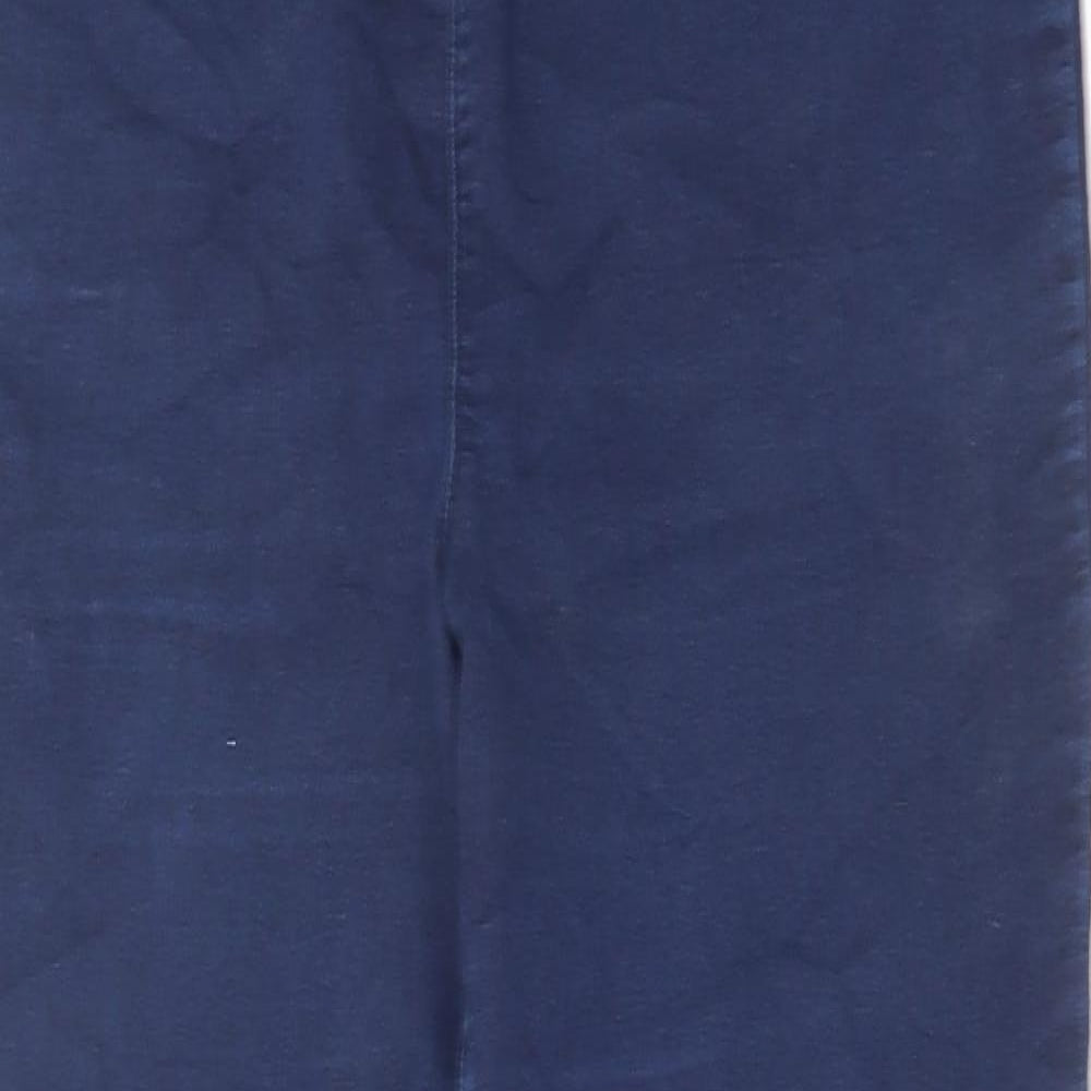 Papaya Womens Blue Cotton Jegging Jeans Size 14 L28 in Regular