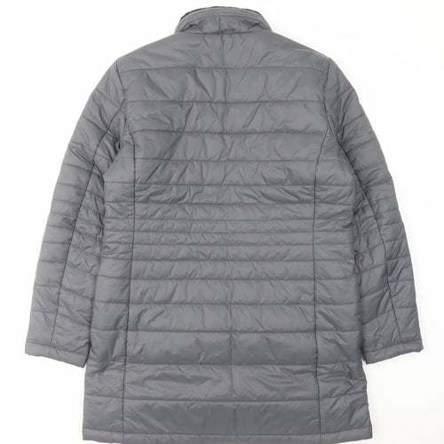 Lands' End Womens Grey Jacket Size M Zip