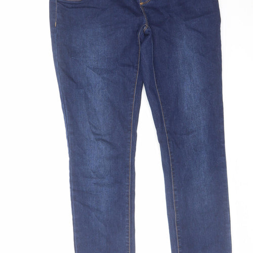 Mama-licious Womens Blue Cotton Jegging Jeans Size 28 in L32 in Regular
