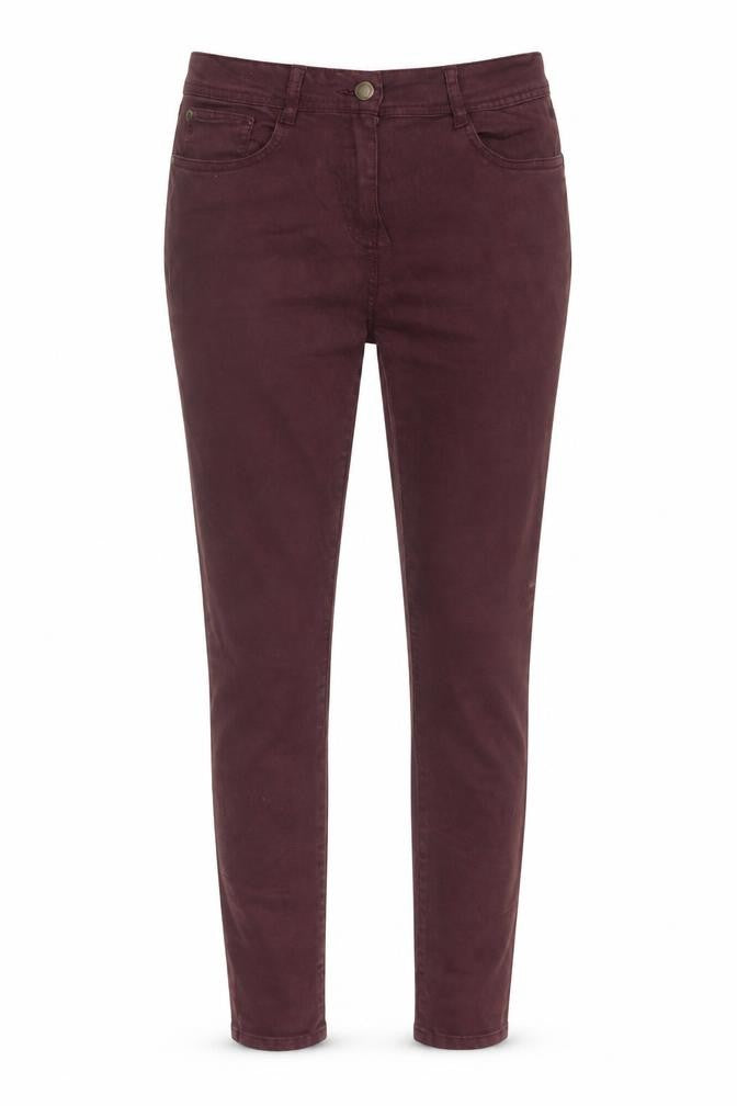 NEXT Womens Red Cotton Skinny Jeans Size 12 L29 in Regular Zip