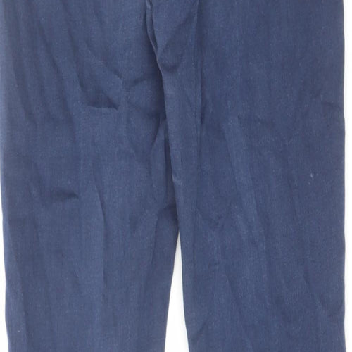 Topshop Womens Blue Cotton Skinny Jeans Size 28 in L32 in Regular Zip
