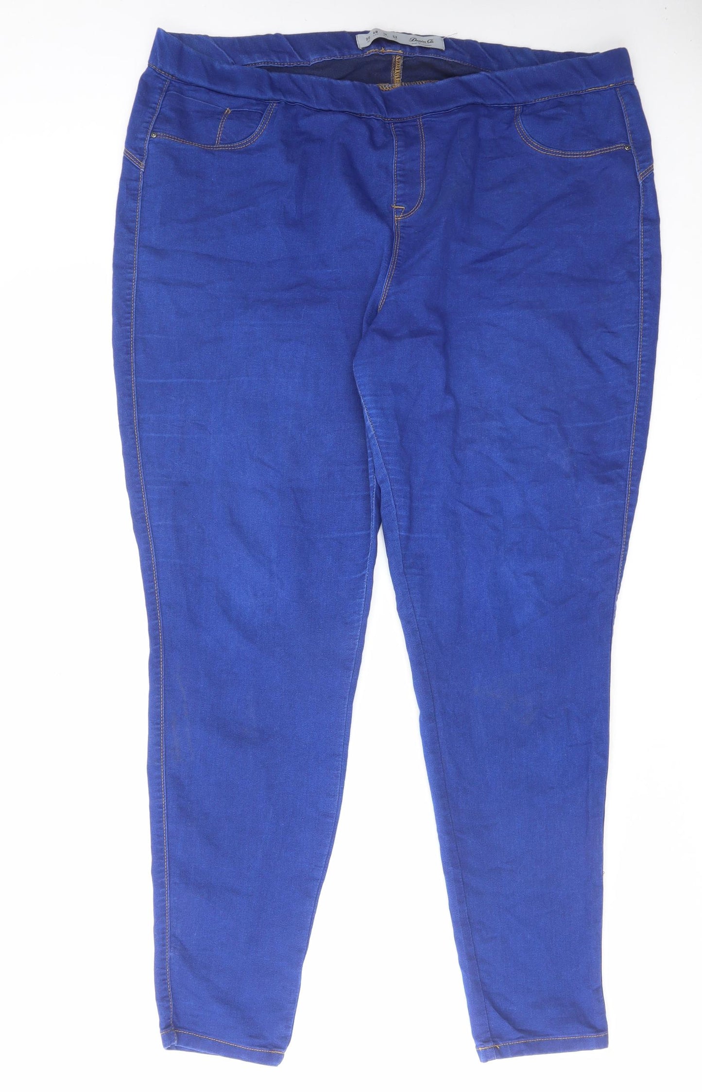 Denim & Co. Womens Blue Cotton Jegging Jeans Size 20 L30 in Regular
