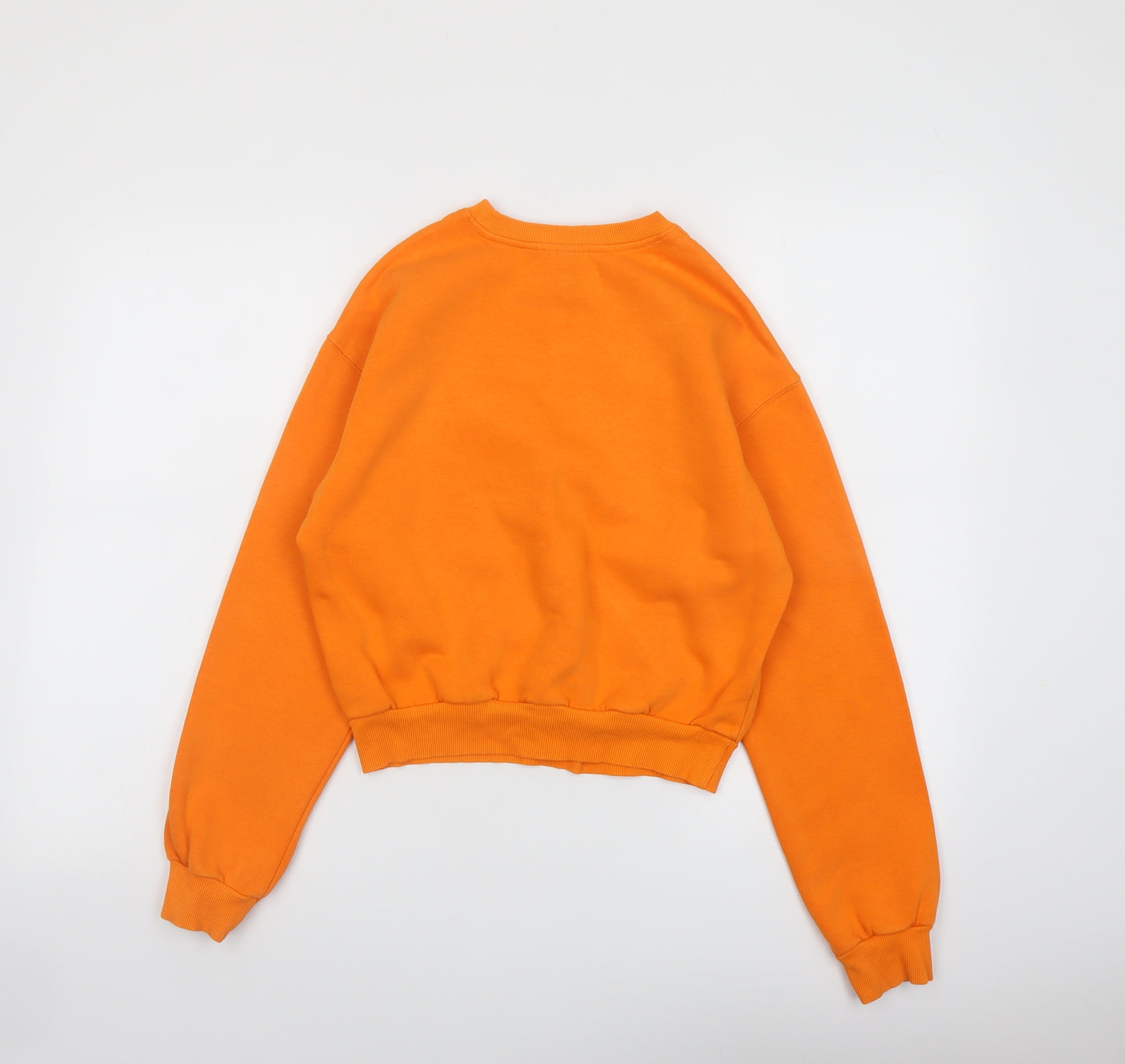 H&M Womens Orange Cotton Pullover Sweatshirt Size XS Pullover - I need my space NASA