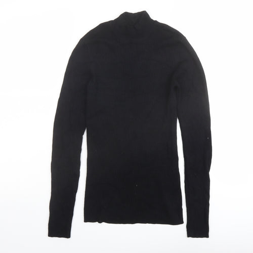 JDY Womens Black High Neck Viscose Pullover Jumper Size S