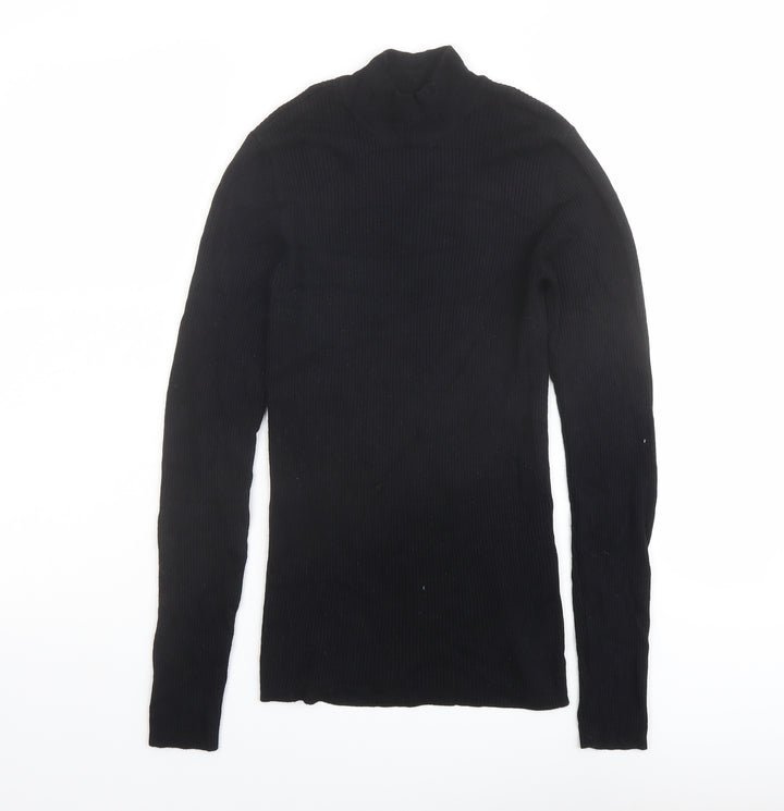 JDY Womens Black High Neck Viscose Pullover Jumper Size S