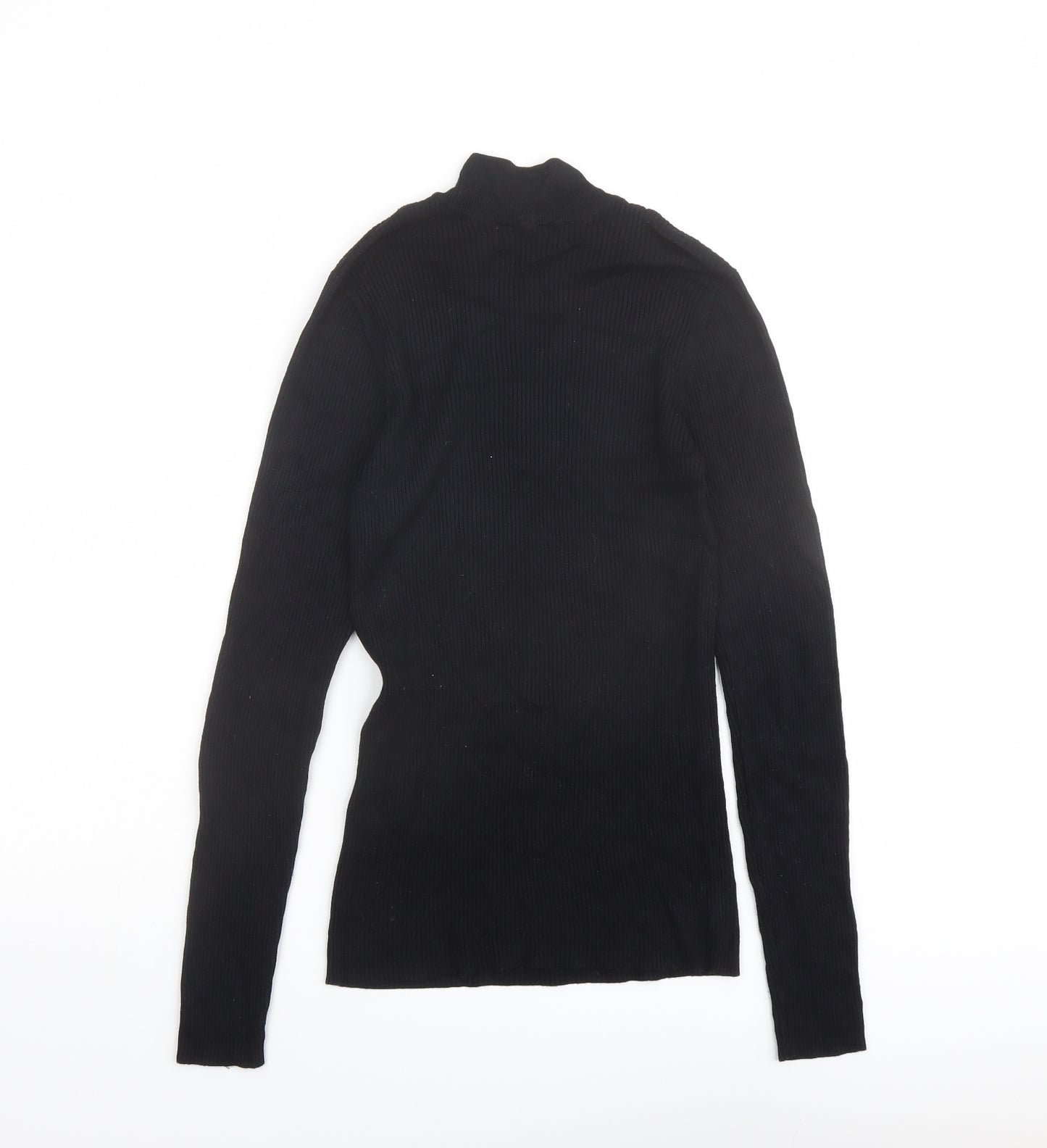 JDY Womens Black High Neck Viscose Pullover Jumper Size S