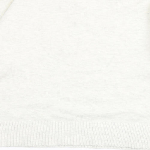 Marks and Spencer Womens Grey V-Neck Polyester Pullover Jumper Size M