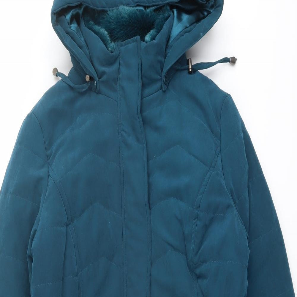 BHS Womens Blue Jacket Size 12 Zip