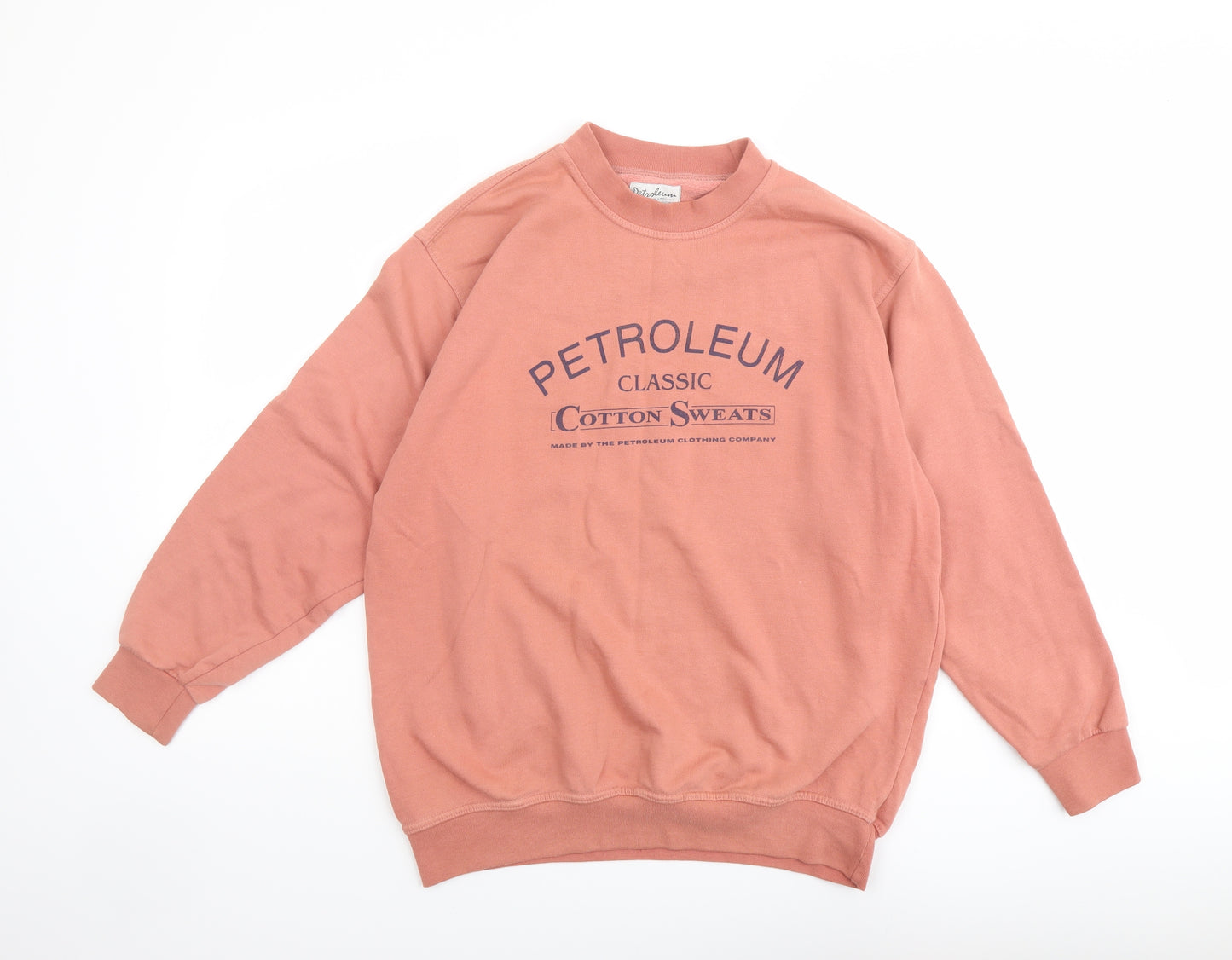 Petroleum Womens Pink Cotton Pullover Sweatshirt Size M Pullover - Classic Cotton Sweats