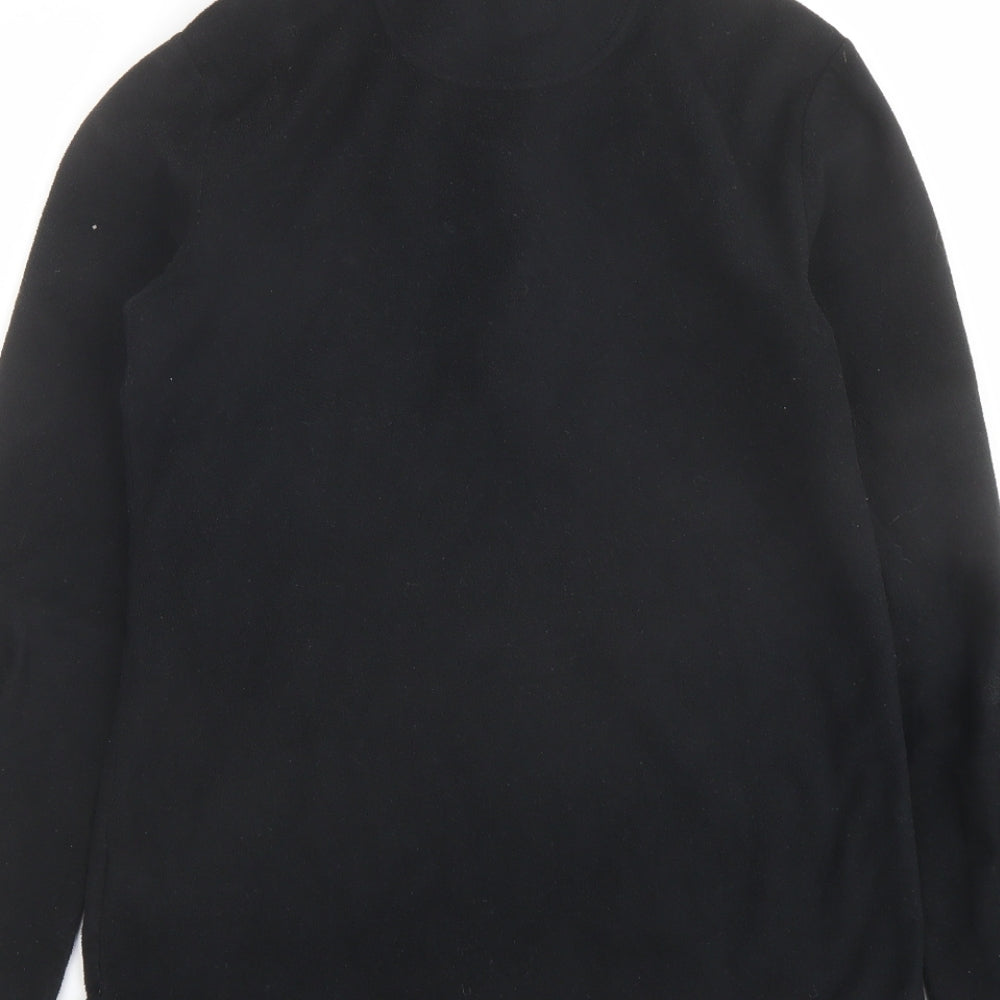 Peter Storm Womens Black Polyester Pullover Sweatshirt Size 10 Zip