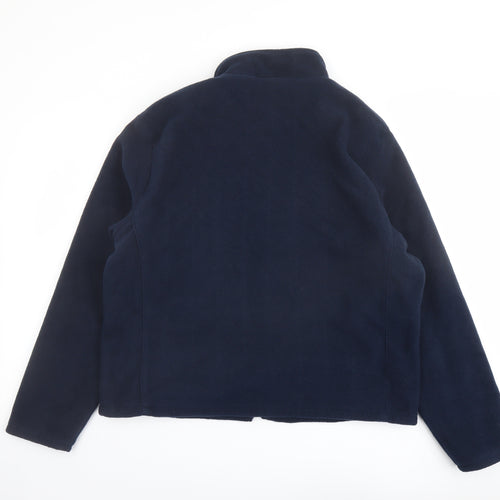 Penny Plain Womens Blue Jacket Size 22 Zip