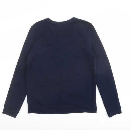 Per Una Womens Blue Cotton Pullover Sweatshirt Size 8 Pullover