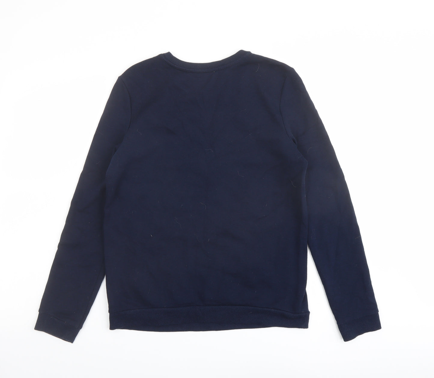 Per Una Womens Blue Cotton Pullover Sweatshirt Size 8 Pullover