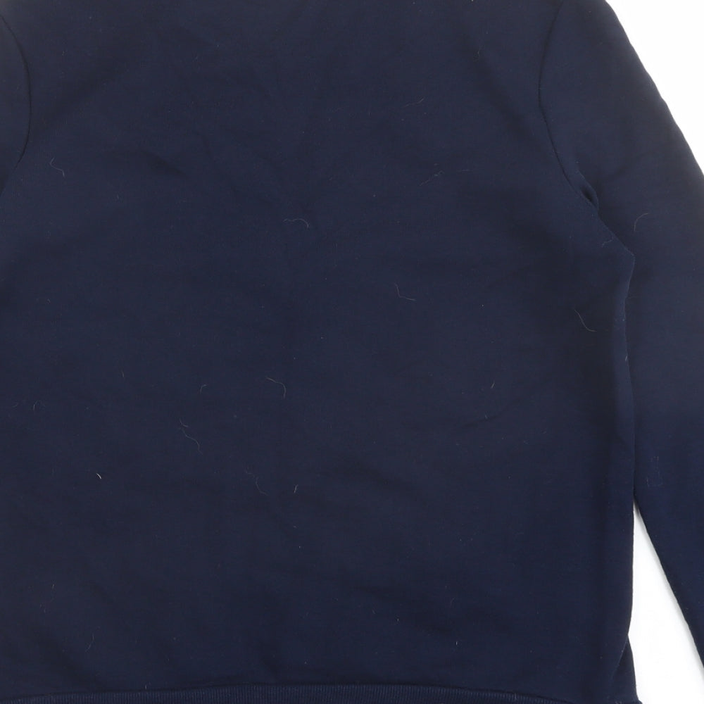 Per Una Womens Blue Cotton Pullover Sweatshirt Size 8 Pullover
