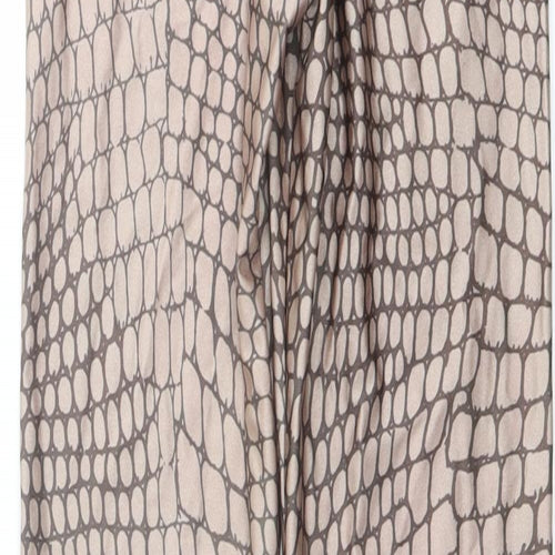 ASOS Womens Beige Animal Print Nylon Carrot Leggings Size 10 L25 in - Crocodile Print