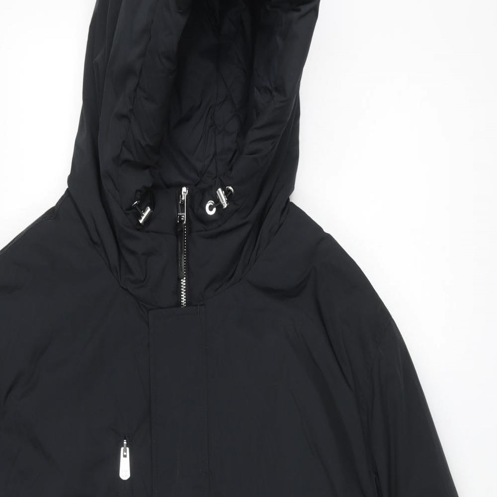 Autograph Mens Black Puffer Jacket Coat Size 3XL Zip
