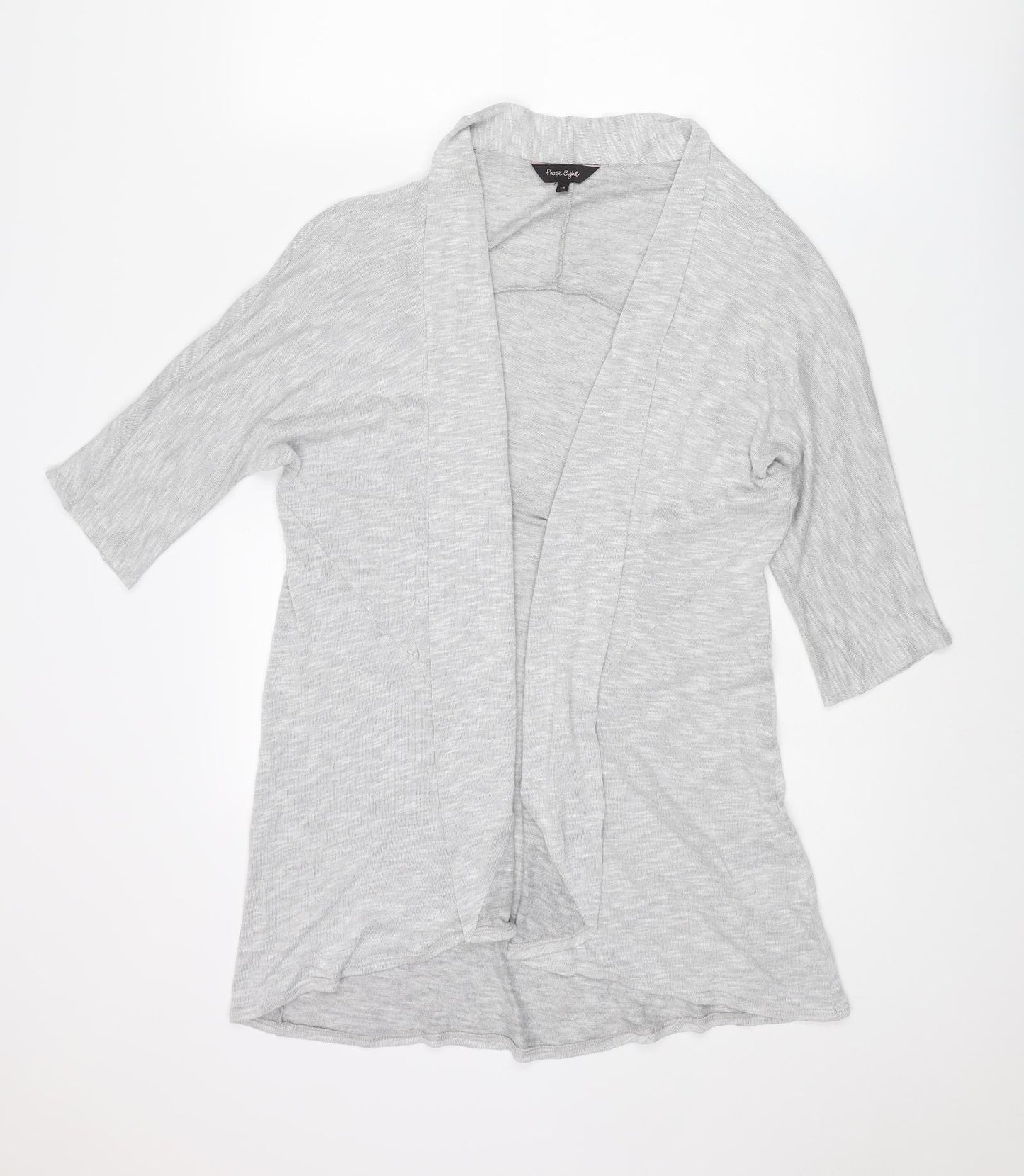 Phase Eight Womens Grey Collared Viscose Cardigan Jumper Size 14