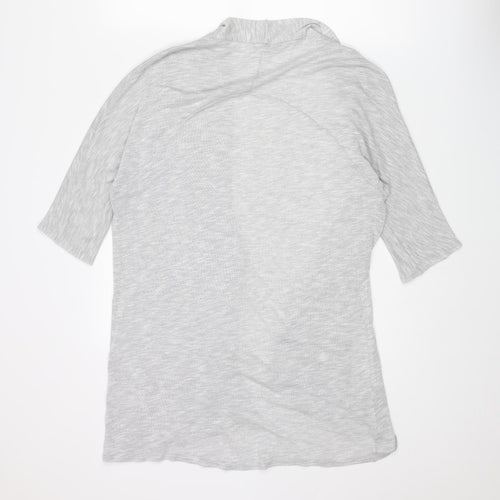 Phase Eight Womens Grey Collared Viscose Cardigan Jumper Size 14