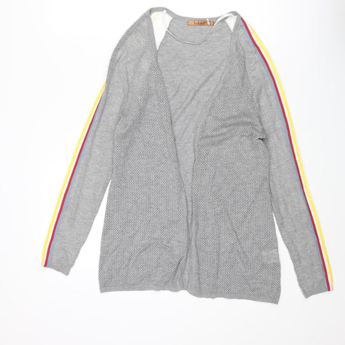 Belldini Womens Grey V-Neck Viscose Cardigan Jumper Size S