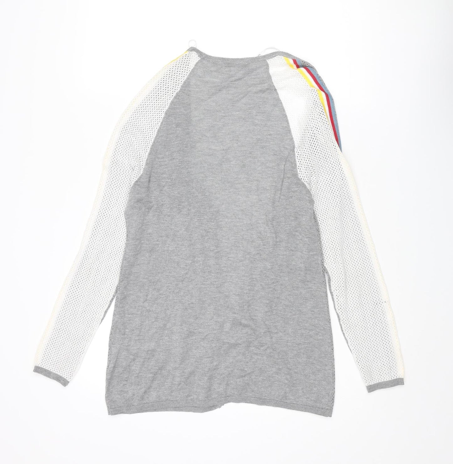 Belldini Womens Grey V-Neck Viscose Cardigan Jumper Size S
