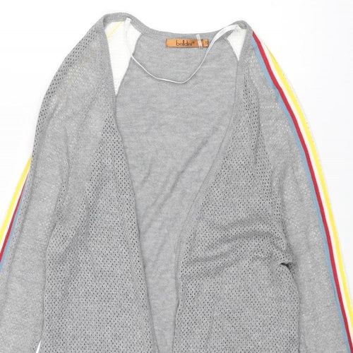 Belldini Womens Grey V-Neck Viscose Cardigan Jumper Size S
