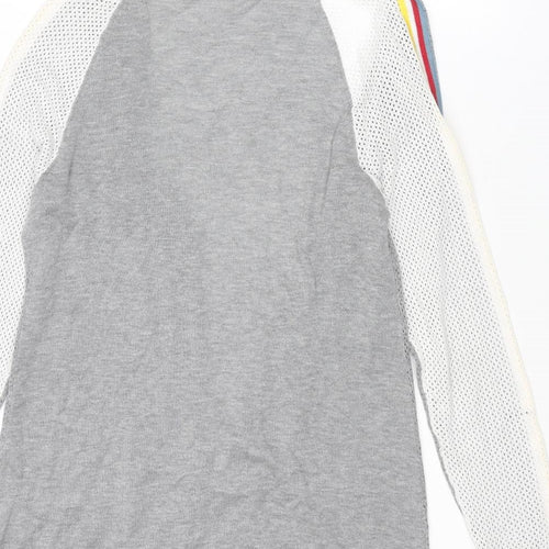 Belldini Womens Grey V-Neck Viscose Cardigan Jumper Size S
