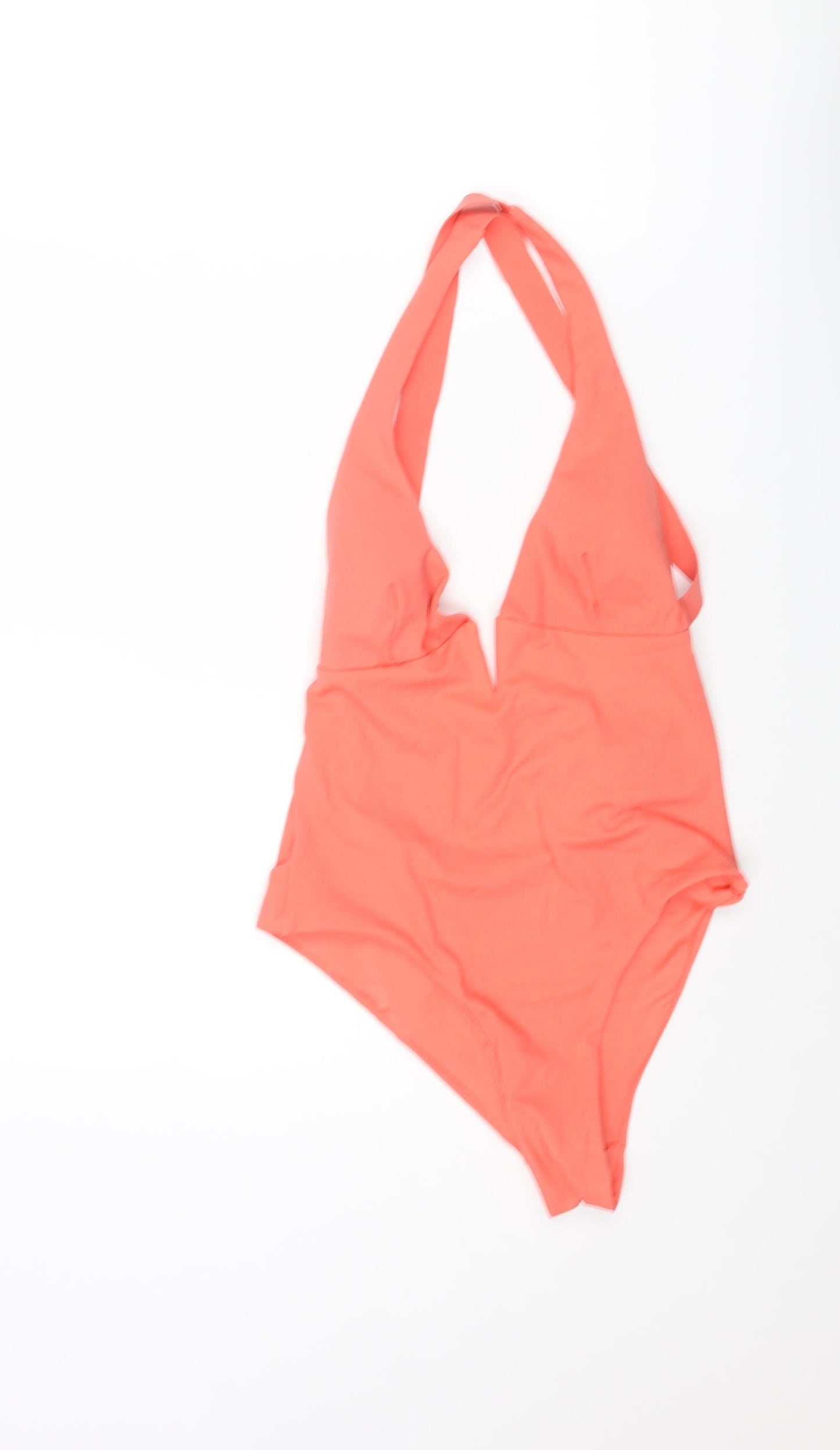 Zara Womens Pink Polyamide One Piece Size S - Halter