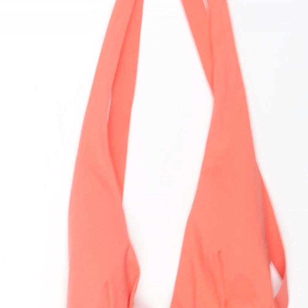Zara Womens Pink Polyamide One Piece Size S - Halter