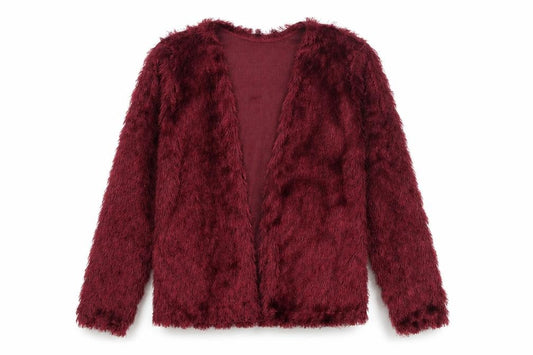 Front view of Divided by H&M women’s red jacket blazer, size S